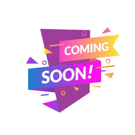 Illustration for A vector of coming soon shopping sign - Royalty Free Image