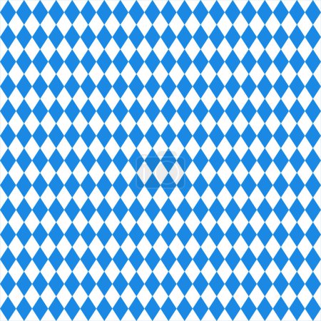 Illustration for A seamless pattern background with blue geometric diamonds - Royalty Free Image