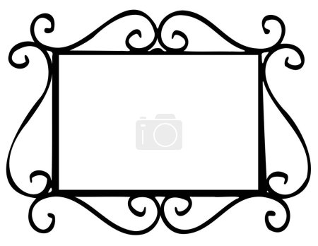 Illustration for A simple vector design of a street sign frame with space for text - Royalty Free Image