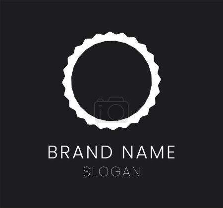 Illustration for A vector of a geometrical circle brand logo - Royalty Free Image