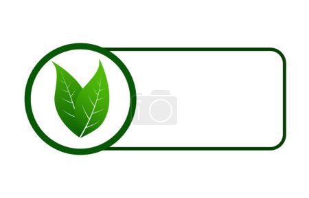 Téléchargez les illustrations : Illustration vectorielle de l'icône éco-verte sur fond blanc - en licence libre de droit