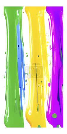 Ilustración de Una ilustración vectorial vertical de un fondo abstracto con colores vibrantes del arco iris - Imagen libre de derechos