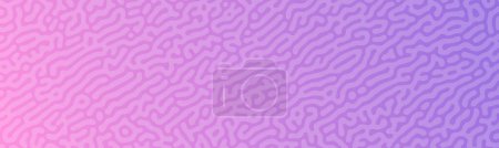 Photo for Violet Turing reaction gradient background. Abstract diffusion pattern with chaotic shapes. Vector illustration - Royalty Free Image