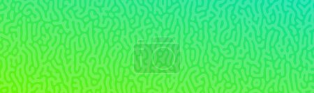 Illustration for Green Turing reaction gradient background. Abstract diffusion pattern with chaotic shapes. Vector illustration - Royalty Free Image