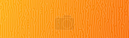 Illustration for Yellow Turing reaction gradient background. Abstract diffusion pattern with chaotic shapes. Vector illustration - Royalty Free Image