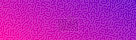 Ilustración de Gradiente de reacción púrpura de Turing. Patrón abstracto de difusión con formas caóticas. Ilustración vectorial - Imagen libre de derechos