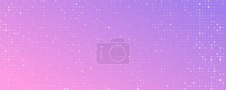 Illustration for Abstract geometric background of squares. Violet pixel background with empty space. Vector illustration - Royalty Free Image