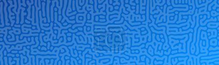 Ilustración de Fondo de gradiente de reacción de Turing azul. Patrón abstracto de difusión con formas caóticas. Ilustración vectorial - Imagen libre de derechos