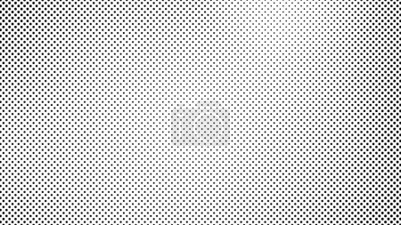 Illustration for Grunge halftone background with dots. Black and white pop art pattern in comic style. Monochrome dot texture. Vector illustration - Royalty Free Image