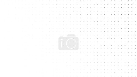Ilustración de Fondo de medio tono con puntos. Patrón de arte pop en blanco y negro en estilo cómico. Textura de punto monocromo. Ilustración vectorial - Imagen libre de derechos