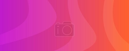 Téléchargez les illustrations : Modern purple  gradient backgrounds with wave lines. Header banner. Bright geometric abstract presentation backdrops. Vector illustration - en licence libre de droit