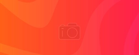 Ilustración de Modern orange gradient backgrounds with wave lines. Header banner. Bright geometric abstract presentation backdrops. Vector illustration - Imagen libre de derechos