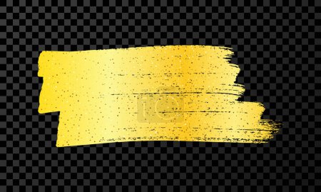 Illustration for Scribble with a gold glitter marker. Doodle style scribble. Gold hand drawn design element on dark transparent background. Vector illustration - Royalty Free Image