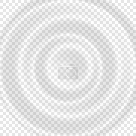Illustration for Ripple water top view. Splash water concentric rings with circle waves isolated on transparent background. Vector illustration - Royalty Free Image