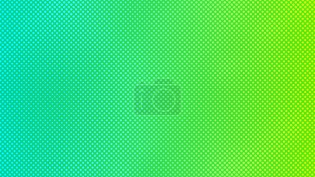 Illustration for Halftone background with dots. Green pop art pattern in comic style. Colorful dot texture. Vector illustration - Royalty Free Image