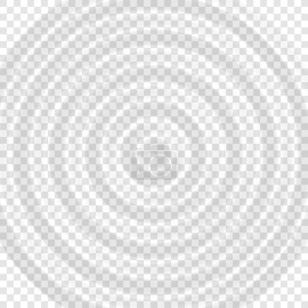 Ripple water top view. Splash water concentric rings with circle waves isolated on transparent background. Vector illustration