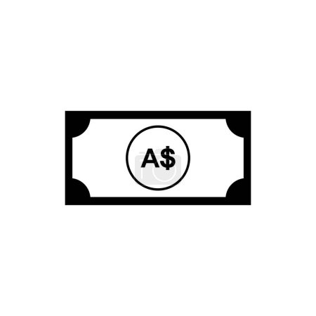 Illustration for Australia Currency, AUD Sign, Australian Dollar Icon symbol. Vector Illustration - Royalty Free Image
