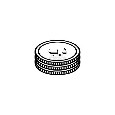 Illustration for Bahrain Currency Icon Symbol, Bahraini Dinar, BHD Sign. Vector Illustration - Royalty Free Image