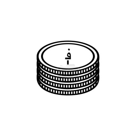 Ilustración de Afganistán Moneda Icono Símbolo, Afgano Afgano, AFN signo. Ilustración vectorial - Imagen libre de derechos