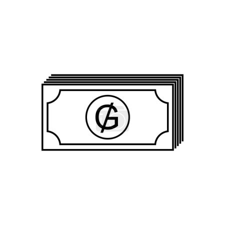 Ilustración de Paraguay Símbolo de moneda, icono guaraní paraguayo, signo PYG. Ilustración vectorial - Imagen libre de derechos