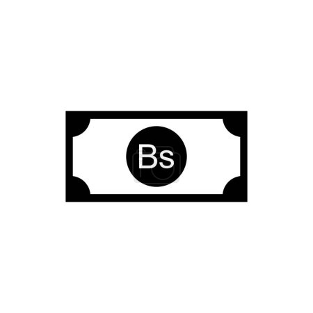 Téléchargez les illustrations : Venezuela Currency Symbol, Venezuelan Bolivar Icon, VES Sign. Vector Illustration - en licence libre de droit