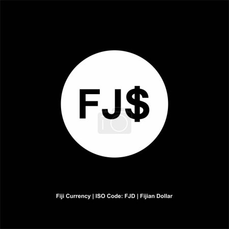 Illustration for Fiji Currency, Fijian Dollar, FJD Sign. Vector Illustration - Royalty Free Image