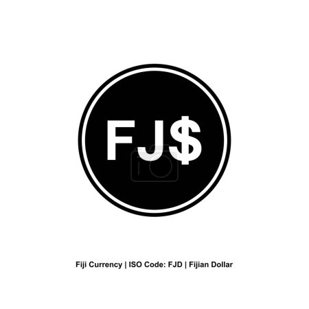Illustration for Fiji Currency, Fijian Dollar, FJD Sign. Vector Illustration - Royalty Free Image