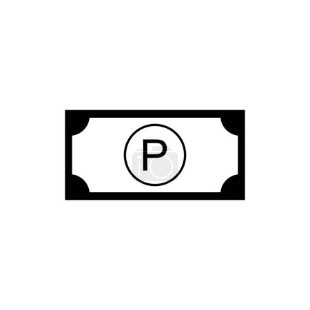 Téléchargez les illustrations : Symbole de devise Bostwana, icône Pula du Botswana, signe BWP. Illustration de Vecto - en licence libre de droit