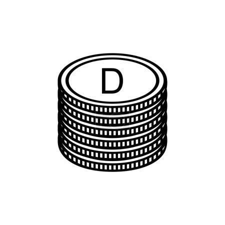 Ilustración de Gambia Currency Symbol, Gambia Dalasi Icon, GMD Sign. Ilustración vectorial - Imagen libre de derechos
