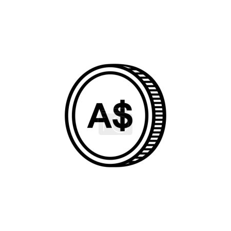 Illustration for Australia Currency Symbol, Australian Dollar Icon, AUD Sign. Vector Illustration - Royalty Free Image