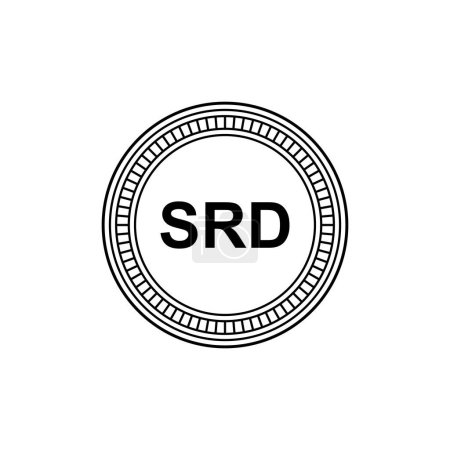 Illustration for Suriname Currency Symbol, Suriname Dollar Icon, SRD Sign. Vector Illustration - Royalty Free Image