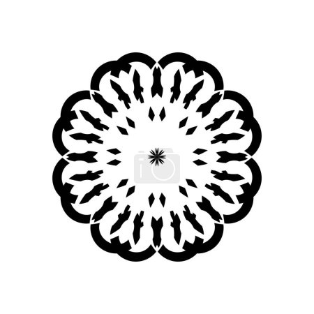 Foto de Patrón de motivo ornamental, en forma de círculo artístico, Mandala contemporáneo moderno, para decoración, fondo, decoración o elemento de diseño gráfico. Ilustración vectorial - Imagen libre de derechos