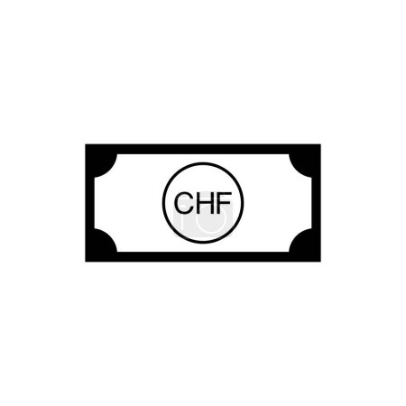 Illustration for Liechtenstein Currency Symbol, Liechtenstein Franc Icon, CHF Sign. Vector Illustration - Royalty Free Image