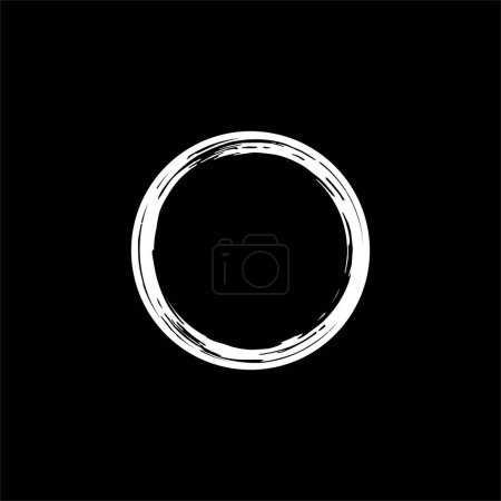 Foto de Zen Circle Icon Symbol. Forma de círculo estético para logotipo, marco de arte, ilustración de arte, sitio web o elemento de diseño gráfico. Ilustración vectorial - Imagen libre de derechos