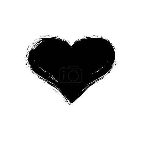 Photo for Love Icon Symbol, Abstract Heart Shape, can use for Art Illustration, Logo Gram, Website, Apps, Pictogram, Valentines Day Theme, or Graphic Design Element. Vector Illustration - Royalty Free Image