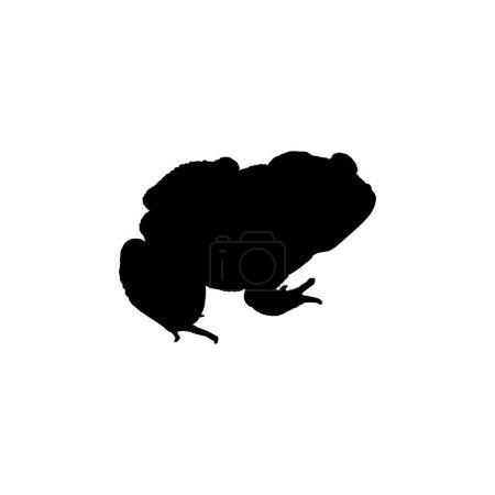 Ilustración de Silueta de rana, puede utilizar para Logo Gram, ilustración de arte, pictograma, sitio web o elemento de diseño gráfico. Ilustración vectorial - Imagen libre de derechos