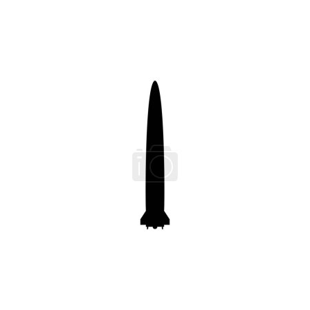 Ilustración de Silueta de misiles, puede utilizar para ilustración de arte, icono, símbolo, pictograma, ilustración de noticias o elemento de diseño gráfico. Ilustración vectorial - Imagen libre de derechos