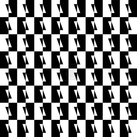 Parallelogram Shape in Contrast Color, Black White, can use for Wallpaper, Cover, Decoration, Ornate, Ornament, Background, Wrapping, Fabric, Textile, Fashion, Tile, Carpet Pattern, etc. Vector 