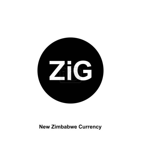 New Zimbabwe Currency Symbol, The Zimbabwe Gold Icon, ZiG Sign. Vector Illustration