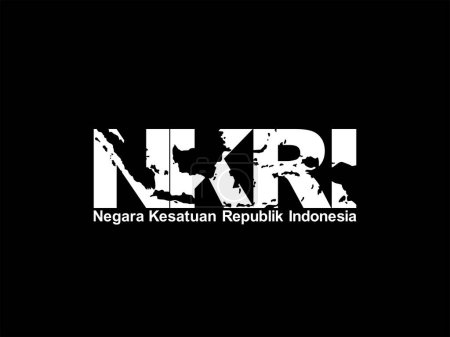 NKRI, Negara Kesatuan Republik Indonesia, Indonesia Map, can use for App, Art Illustration, Website, Pictogram, Infographic, Poster, Banner, Background or Graphic Design Element. Vector Illustration
