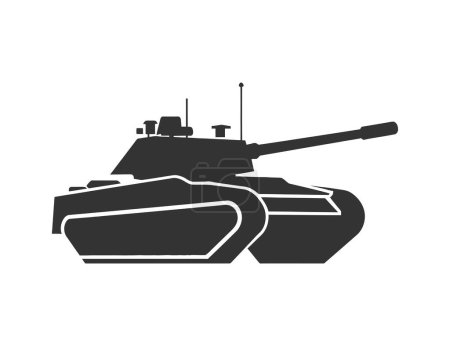 Icono del tanque. Diseño plano simple. Ilustración vectorial. Ilustración vectorial.