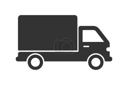 Truck icon. Delivery icon. Vector illustration.