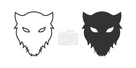 Illustration for Panther face icon. Vector illustration. - Royalty Free Image