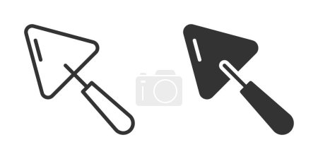 Trowel icon. Simple design. Vector illustration.