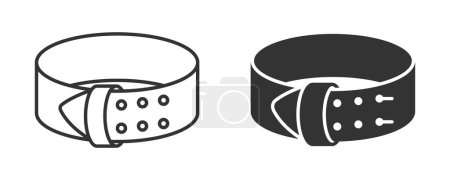 Illustration for Powerlifting belt icon. Vector illustration. - Royalty Free Image