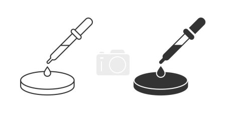 Petri dish icon. Vector illustration.