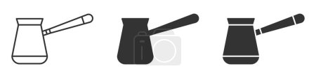 Jezve coffee icon. Vector illustration.