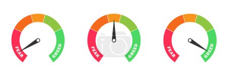 Fear and Greed Index. Vector Illustration.