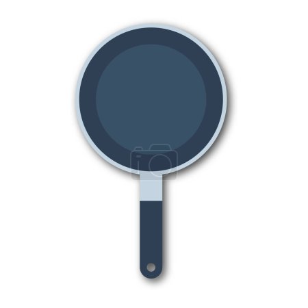Vector illustration of a frying pan. Ideal for cooking, kitchenware, and culinary design themes.