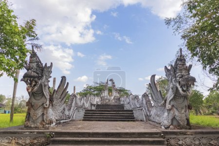 Photo for The temple buildings and statues of Lembuswana on Kumala Island are still maintained in their beauty and cleanliness. - Royalty Free Image